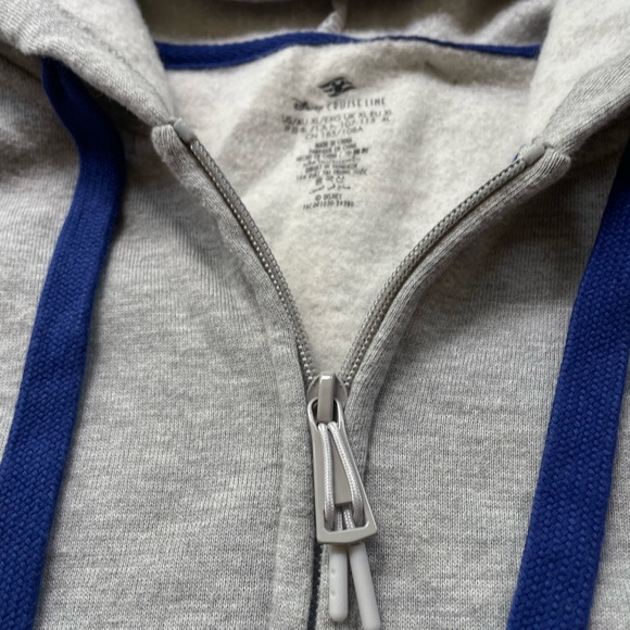 Vintage 90’s Disney Cruise Line Embroidered Striped Zip-Up Hoodie - Picture 10 of 12